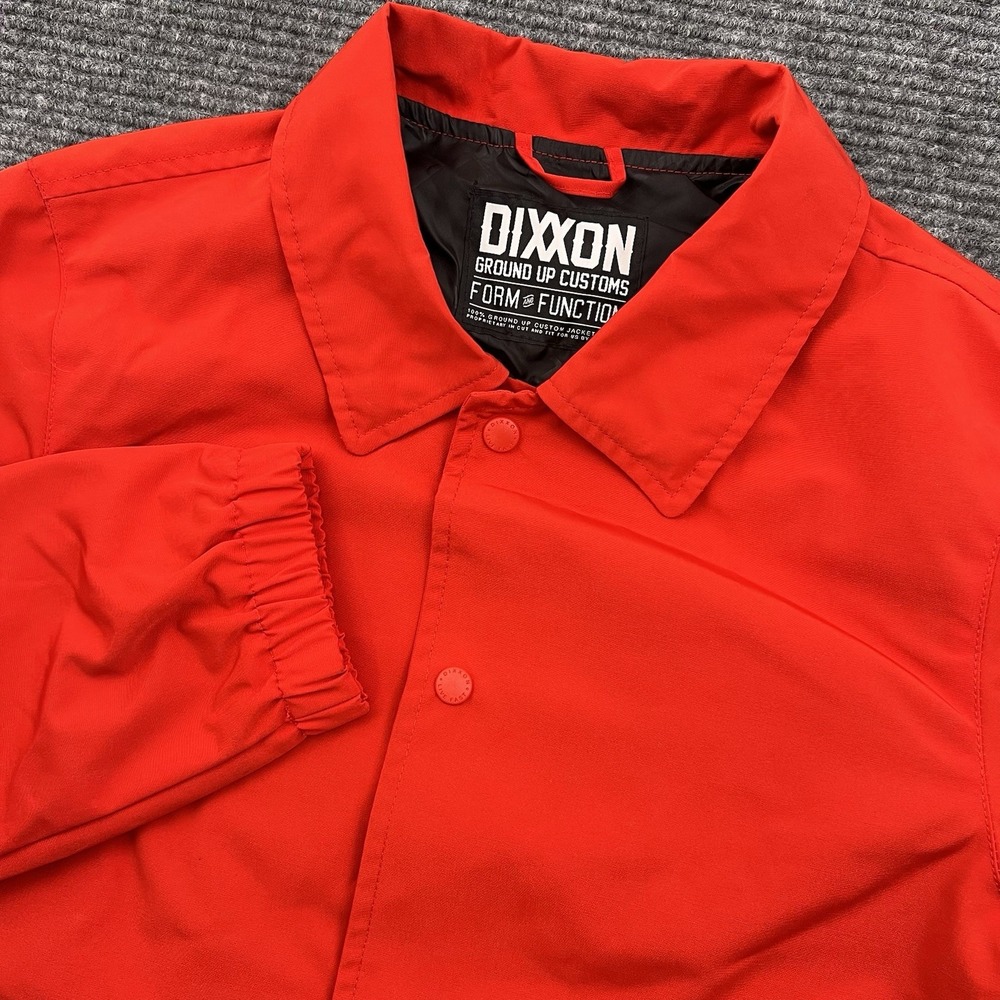 Dixxon Flannel Co Jacket Men's XS Red Grounds Up Customs Snap Button Mid‎ Weight